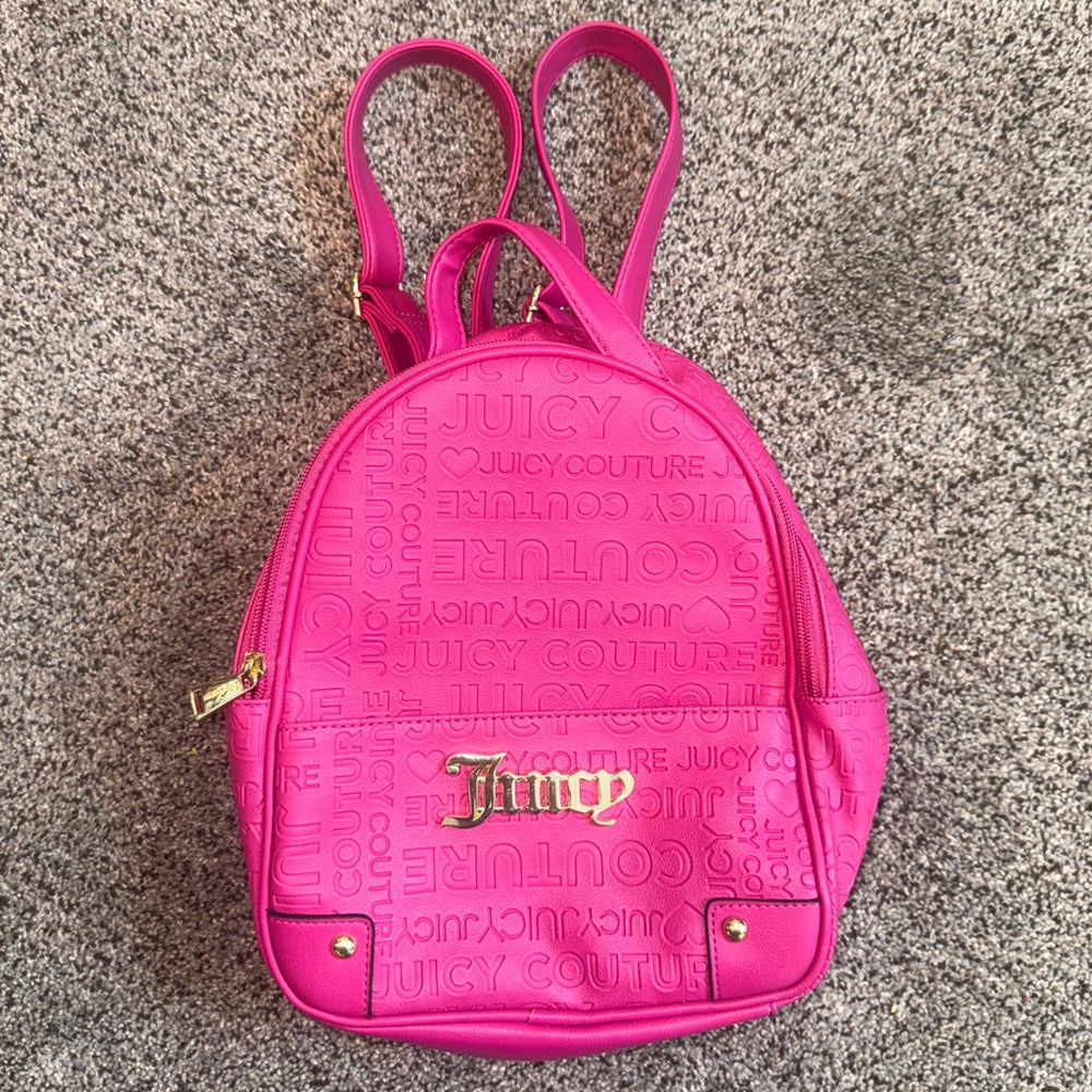 Juicy Couture Pink Backpack & Pouch - Picture 2 of 9